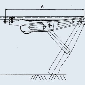 Vérin stabilisateur mécanique — patte de maintien AL-KO 365100