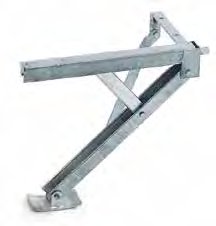 Vérin stabilisateur avec pied escamotable — pour l’avant droit et l’arrière gauche, PTAC maxi 1200 kg AL-KO 205713