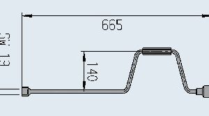 Manivelle pour vérin stabilisateur — 665 mm AL-KO 205520