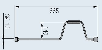 Manivelle pour vérin stabilisateur — 665 mm AL-KO 205520