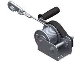 Treuil freiné Type 351 PLUS — avec sangle 4 m montée pour le halage AL-KO 1730002