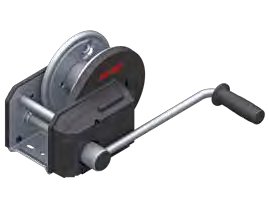 Treuil freiné Type 901 PLUS — avec câble 12,5 m monté pour le levage AL-KO 1730011