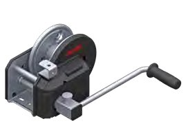 Treuil freiné avec enroulage automatique — avec sangle 10 m montée pour le halage AL-KO 1730017