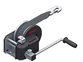 Treuil freiné avec enroulage automatique — avec sangle 10 m montée pour le halage AL-KO 1730017