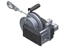 Treuil freiné avec enroulage automatique — avec sangle 10 m montée pour le halage AL-KO 1730017