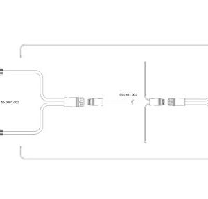 Jeu de câbles multifilaires — câble d’alimentation 3,5 m, raccord centralisé 5 broches AL-KO 1656851