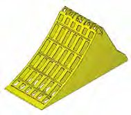 Cale de roue UK 53 K-2 — avec protection anti-glissement en métal, jaune AL-KO 1732683