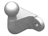 Boule d’attelage Ø 50 — BC 75 / 200, charge d’appui 200 kg, non utilisable avec un AKS AL-KO 1275101