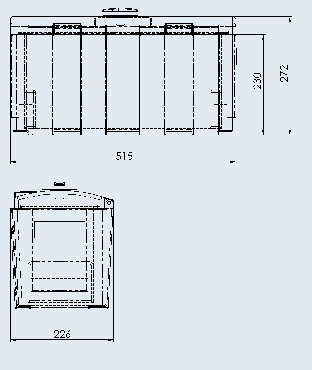 Coffre de rangement pour remorques — charnière côté long, charge max 20 kg suspendu AL-KO 1211807