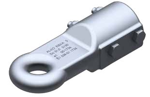 Anneau d’attelage à visser E30/A (Angleterre) pour commande de freinage V 161S / 251S, timon Ø 50 mm AL-KO 1224106