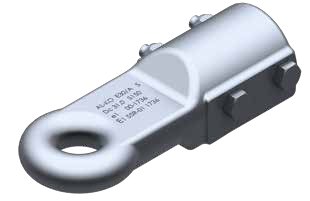 Anneau d’attelage à visser E30/A (Angleterre) pour commande de freinage V 161S / 251S, timon Ø 50 mm AL-KO 1224106