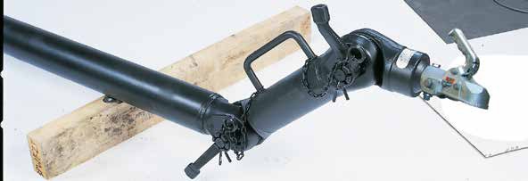 Timon non freiné réglable en hauteur avec tête ZOV — longueur 1070 mm, cote K 609 mm AL-KO 4021611