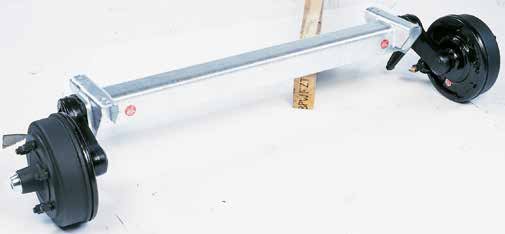 Essieu freiné carré à ressorts caoutchouc Swing — CS 2300 mm, CS 1800 mm, SP 1904 mm, AM 2468 mm AL-KO 4014000