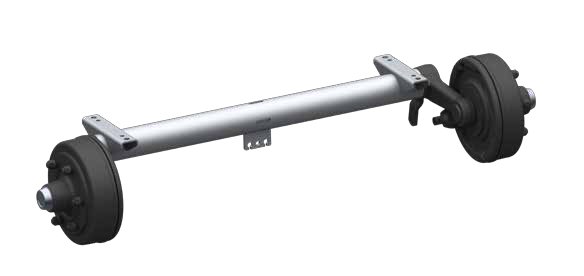 Essieu freiné avec suspension à lames (Rondo) — Voie 1800 mm, entre fixations 1300 mm AL-KO 4021316
