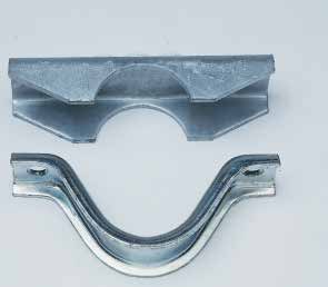 Bride de fixation pour timon (collier de serrage ou soudure) — Pour tube Ø 82,5 mm, H=50 mm, D=14,5 mm, A=160 mm, B=60 mm, montage par soudure AL-KO 4021549
