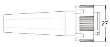 Connecteur Bayonet 5 broches femelle Aspöck 13-0521-104