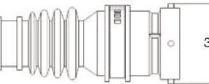 Connecteur Bayonet 15 broches mâle Aspöck 13-1530-004