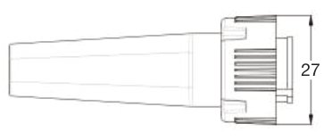 Connecteur Bayonet 8 broches femelle Aspöck 15-0821-524
