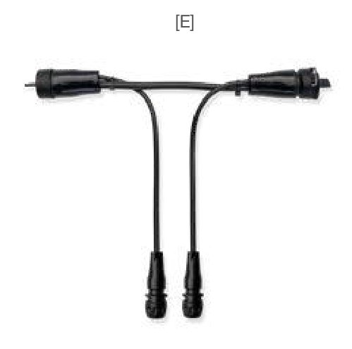 Câble adaptateur 9 conducteurs 2 sorties feu de recul 9×1,00mm² 2×1,00mm² 17 pin ASS3 2×2 pôles ASS2 Aspöck 65-6101-024