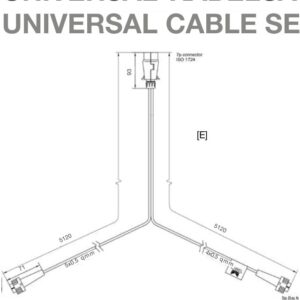 Câble plat DC 12.00 m Aspöck 68-5500-127