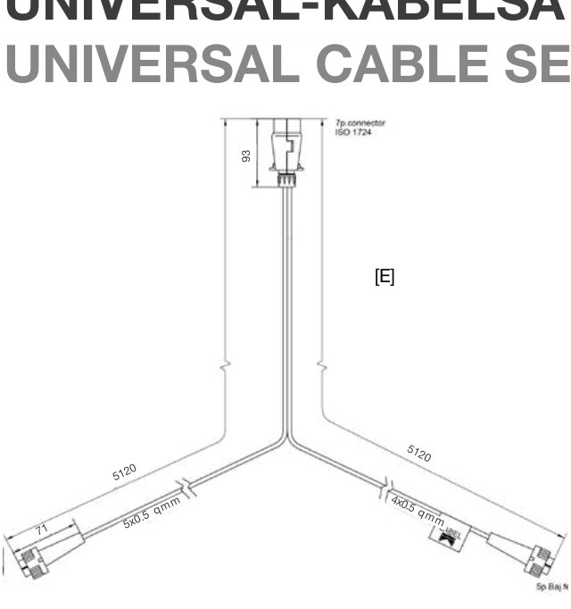 Câble plat DC 2.00 m Aspöck 68-5500-007