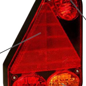 Feu arrière EARPOINT III gauche — 12 V, 5 broches baïonnette Aspöck 24-4700-507