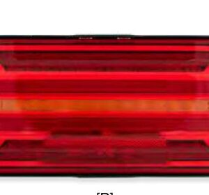 Feu arrière ECOLED II droit — 12/24 V, LED, 7 broches AMP + 4×2 broches Supers Aspöck 25-4120-057