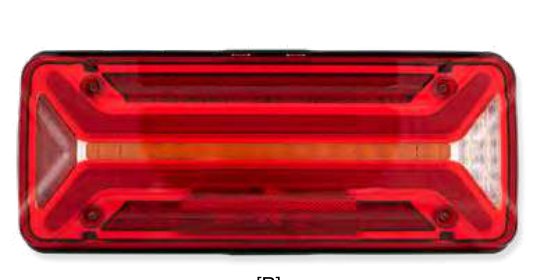 Feu arrière ECOLED II gauche — 12/24 V, LED, 7 broches AMP + 4×2 broches Supers Aspöck 25-4121-047