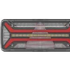 Feu arrière ECOLED II „CRYSTAL CLEAR“ gauche — 12/24 V, LED, 7 broches AMP + 4×2 broches Superseal Aspöck 25-4121-081