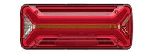 Feu arrière ECOLED II version camion droit — 12/24 V, LED, 7 broches AMP Aspöck 25-4120-061