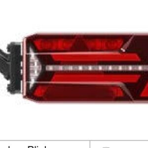 Feu arrière ECOLED III ABERG gauche — 24 V, LED, 7 broches ASS2 + 4×2 broches ASS2 Aspöck 25-4123-081