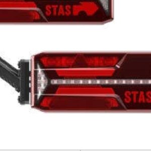 Feu arrière ECOLED III STAS gauche — 24 V, LED, 7 broches ASS2 + 4×2 broches ASS2 Aspöck 25-4123-301