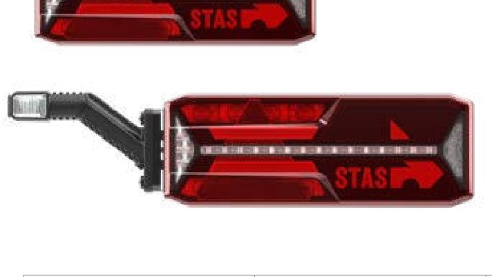 Feu arrière ECOLED III STAS gauche — 24 V, LED, 7 broches ASS2 + 4×2 broches ASS2 Aspöck 25-4123-301