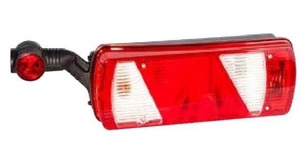 Feu arrière ECOPOINT II avec bras d’encombrement droit — 24 V, 7 broches ASS2 + 2×2 broches ASS2 Aspöck 25-2931-501