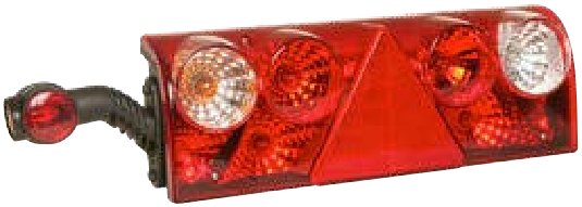 Feu arrière EUROPOINT II avec bras d’encombrement gauche — 24 V, 7 broches ASS2 Aspöck 25-6015-501