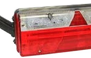 Feu arrière EUROPOINT III avec bras d’encombrement gauche — 24 V, LED, 7 broches ASS2 Aspöck 25-7020-701