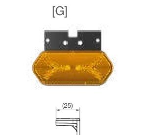 Feu de position FLATPOINT IV — 12/24 V, LED, 2 broches ASS2 Aspöck 31-7444-094