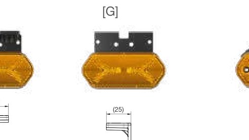 Feu de position FLATPOINT IV — 12/24 V, LED, DC Aspöck 31-7444-154