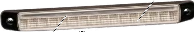 Feu arrière LINEPOINT II LED gauche — 12/24 V, LED, extrémité libre Aspöck 31-9231-207