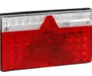 Feu arrière MULTILED II catadioptre droit — 12/24 V, LED, 7 broches AMP Aspöck 35-0202-041