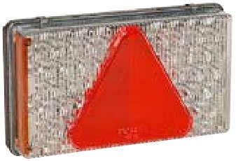 Feu arrière MULTILED gauche — 24 V, LED, 7 broches AMP + 1×2 broches ASS2 Aspöck 24-7430-701
