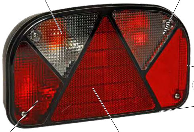 Feu arrière MULTIPOINT II droit — 12 V, 5 broches baïonnette Aspöck 24-7210-007