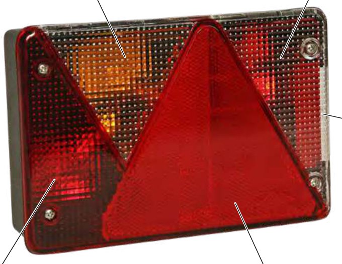 Feu arrière MULTIPOINT IV gauche — 12 V, 5 broches baïonnette Aspöck 24-8400-007