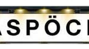 Support de plaque éclairé NUMBER PLATE HOLDER FLEXLED — 24 V, LED Aspöck 36-3704-111