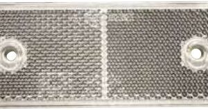Catadioptre rectangulaire blanc 76 x 34 mm adhésif Aspöck 15-5434-027