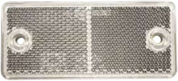 Catadioptre rectangulaire blanc 76 x 34 mm adhésif Aspöck 15-5434-027