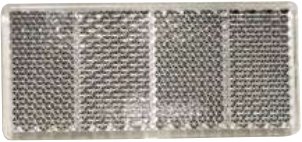 Catadioptre rectangulaire blanc 69 X 31,5 mm adhésif Aspöck 15-5437-027