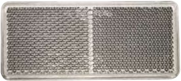 Catadioptre rectangulaire blanc 90 X 40 mm adhésif Aspöck 15-5430-127