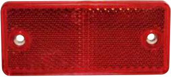 Catadioptre rectangulaire rouge 90 X 40 mm à visser Aspöck 15-5431-097