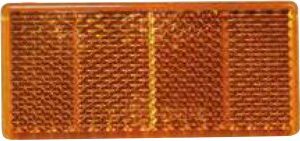Catadioptre rectangulaire orange 69 X 31,5 mm adhésif Aspöck 15-5439-027